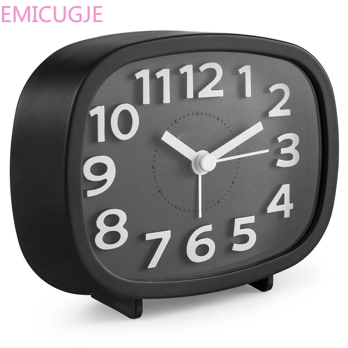 

Simple To Set Travel Clocks with Nightlight HOT-Non Ticking Alarm Clock, Battery Powered Bedside Clock Silent