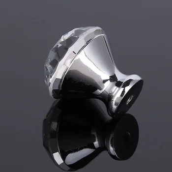 

4/6/8/12/16 Pcs/Set Furniture Handle With Screw Clear Crystal Glass Door Knobs For Drawer Cupboard Cabinet Wardrobe SNO88