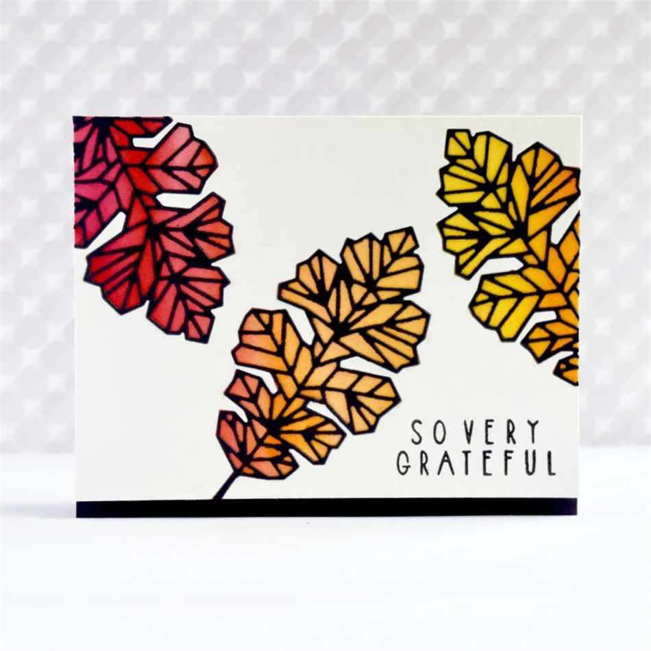 DiyArts Oak Leaf металлическая штамповка высечка Сделай Сам декоративное рельефное тиснение для скрапбукинга сбор Ремесло Создание штампов трафарет для открыток