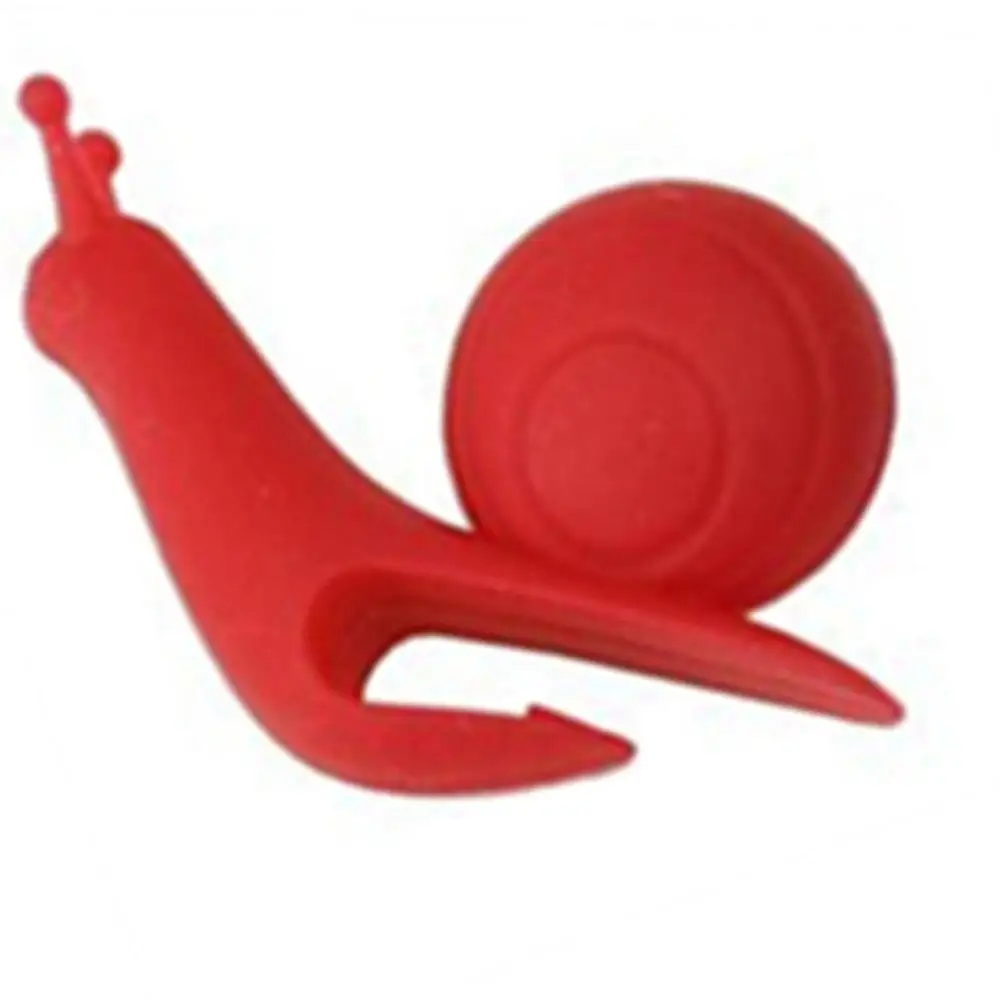 Милый в форме улитки силиконовый пакетик для чая держатель чашки Кружка подвесной инструмент кухонная посуда для питья - Цвет: red