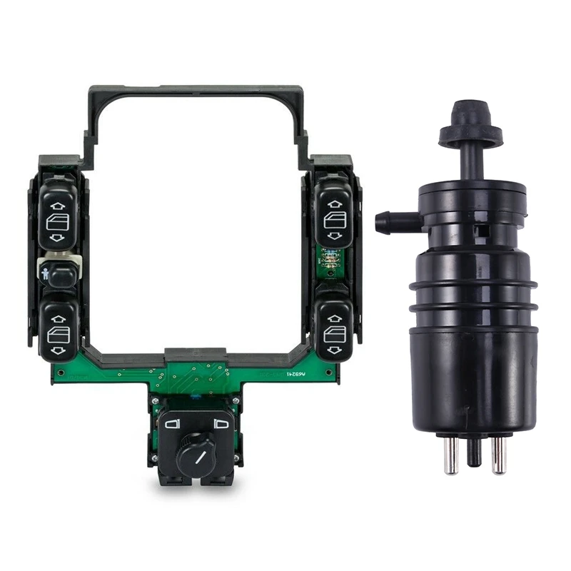Master Power Window and Mirror Switch with Windshield Washer PumpCar