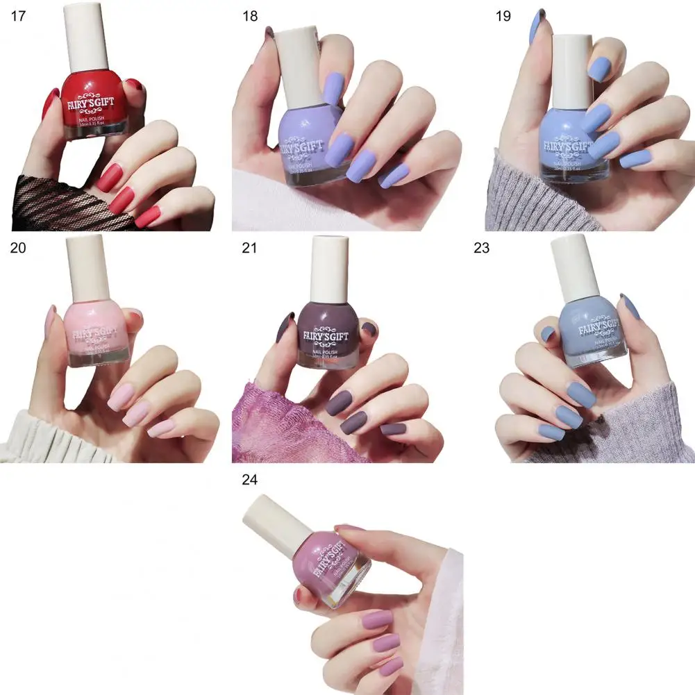 10ml Matte Nail Polish Convenient Water Proof Dry Quickly Resin Matte Set  Nail Supplies for Professionals - AliExpress