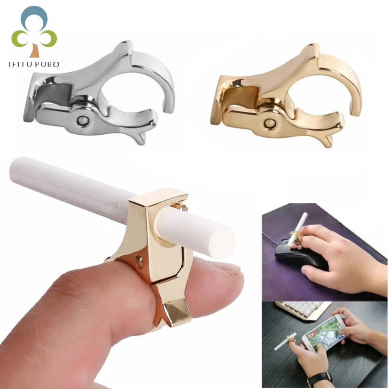 1 шт. креативный дизайн держатель для сигарет из цинкового сплава сигарета кольцо