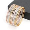 New High Quality Beehive Shaped Design 18 K Stainless Steel Bracelets For Women Popular Minimalist Bangles Gold Color Jewelry 2