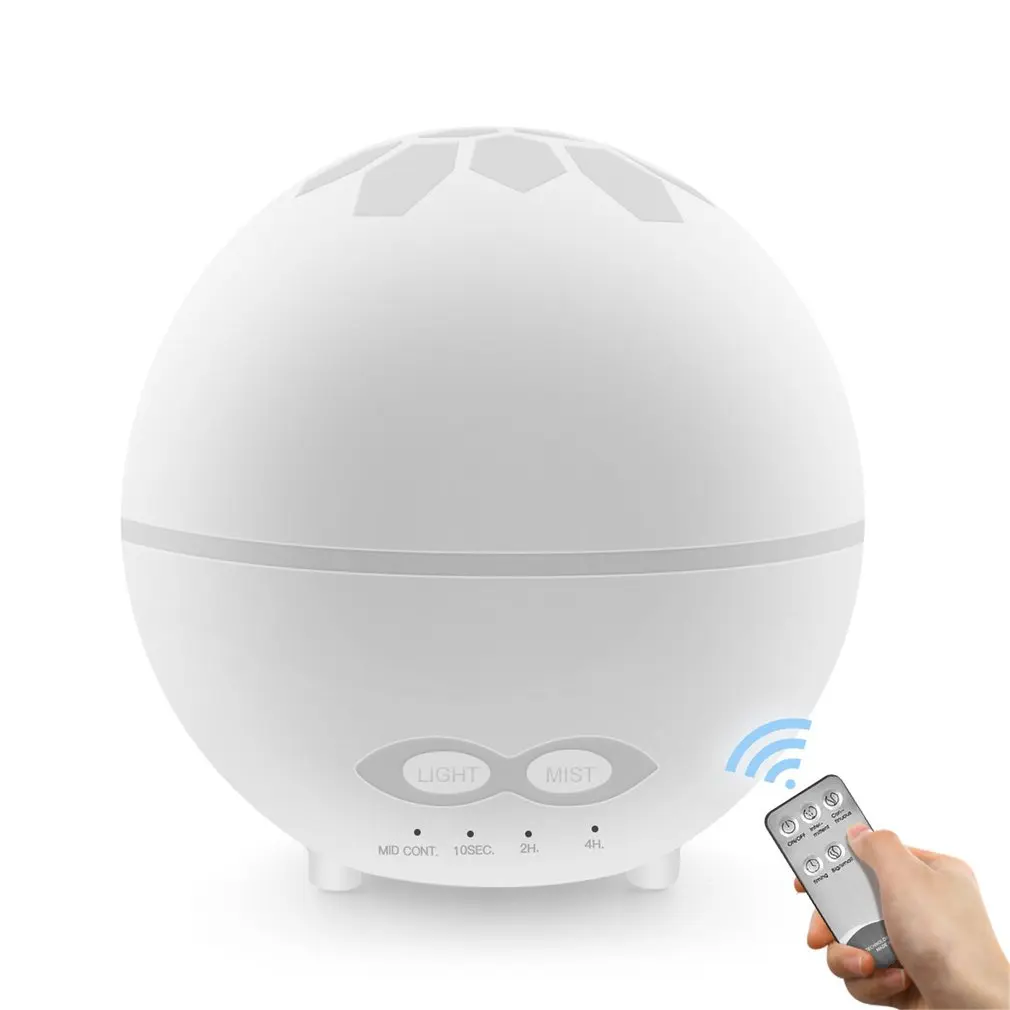 

400ml Mini Electric Aroma Air Diffuser Ball Remote Control Home Colorful Night Light Spray Ultrasonic Essential Air Humidifier