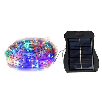 

10M 100LED Waterproof Solar String Lights Colorful Clip-On Light for Outdoor Garden Christmas Tree Decoration