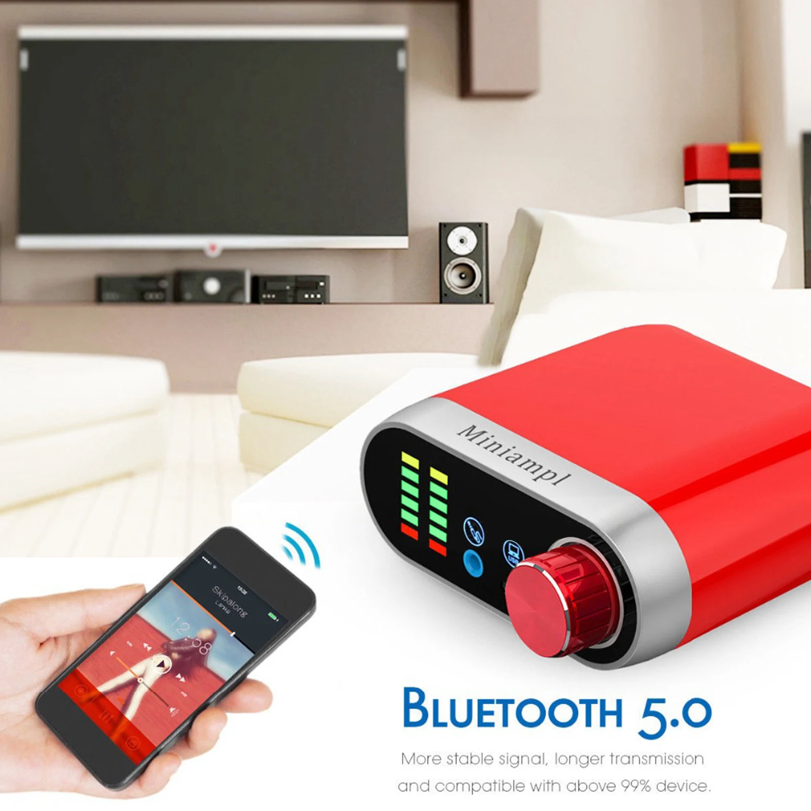 Компактный Bluetooth 5 0 2 канала Усилитель акустические системы для домашнего стерео