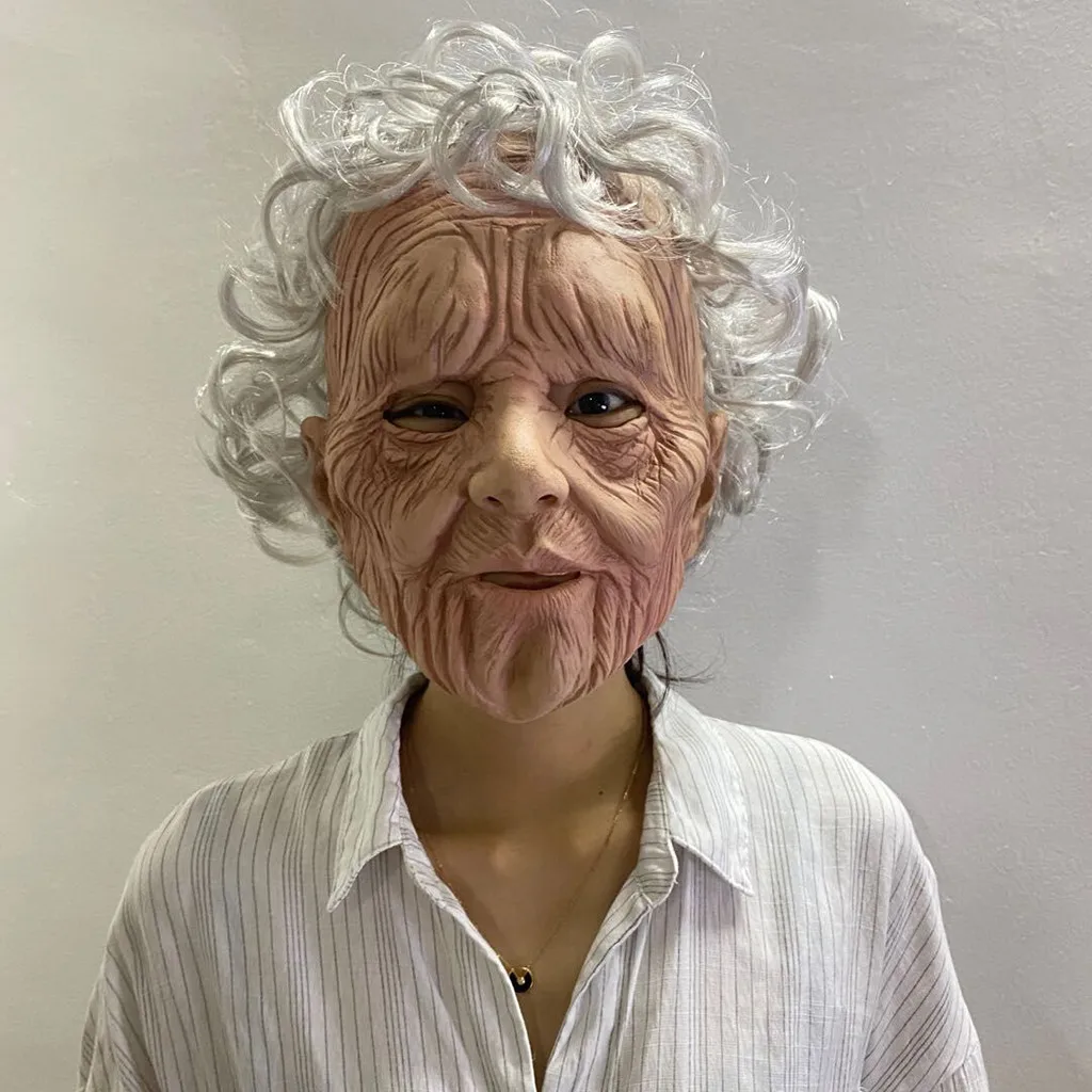 

Halloween Holiday Funny Mask Supersoft Old Man Adult Mask High Quality Realistic Silicone Masks Juguetes cosply Accessories mask