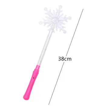 

Flashing Lights up Glow Sticks Party Xmas Star Snowflake Flashing Sticks 72XC