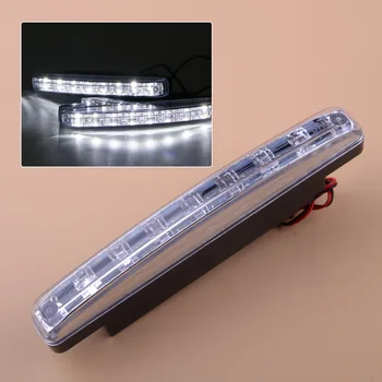 

12V 8-LED Car Light DRL Fog Driving Daylight Daytime Running White
