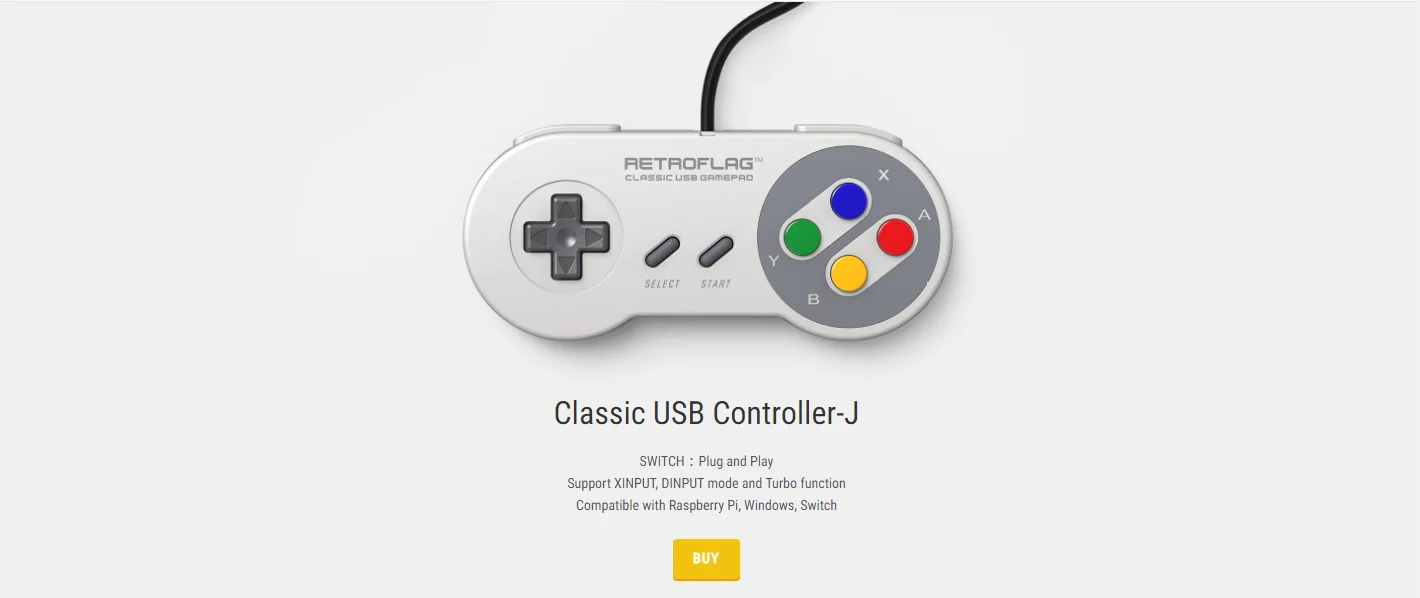 Retroflag MEGAPi MD чехол + Retroflag классический usb-контроллер-J для Raspberry Pi, Windows, Switch