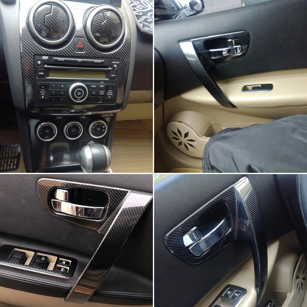 Самоклеящиеся автомобильные наклейки для Nissan Qashqai 2006- J10 виниловые автомобильные наклейки и наклейки из углеродного волокна аксессуары для стайлинга автомобилей