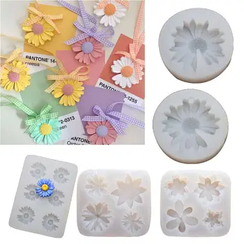

Chrysanthemum Silicone Molds Flowers Chocolate Party Cake Decorating Tools DIY Sunflower Baking Fondant Silicone Mold