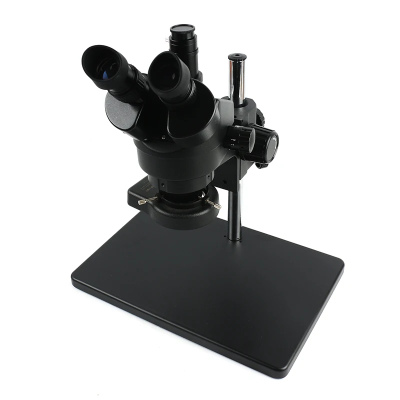 3.5X 7X 45X 90X Simul-Focal непрерывный зум Тринокулярный Стерео микроскоп 56LED кольцевая лампа для телефона чип PCB ремонт пайки