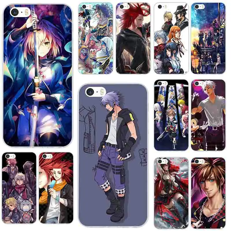 Soft TPU Silicon Mobile Phone Cases for iphone 7 6S 6 8 Plus 5 5S 5C SE X XR XS Max 4 4S Coque Shell Popular Anime Kingdom Heart | Мобильные