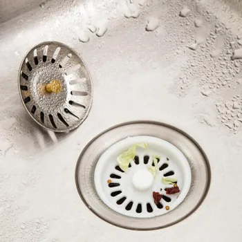 

Stainless Steel Sink Strainer For Kitchen Drain Pool Filter Mesh Prevent Debris From Clogging Sewer With Stationary Post #N