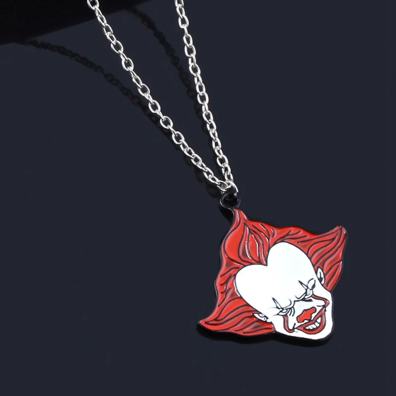 RJ Stephen King's It брелок для ключей Pennywise фигурка Брошь булавка фильм ужасов клоун чокер для женщин мужчин Хэллоуин косплей ювелирные изделия