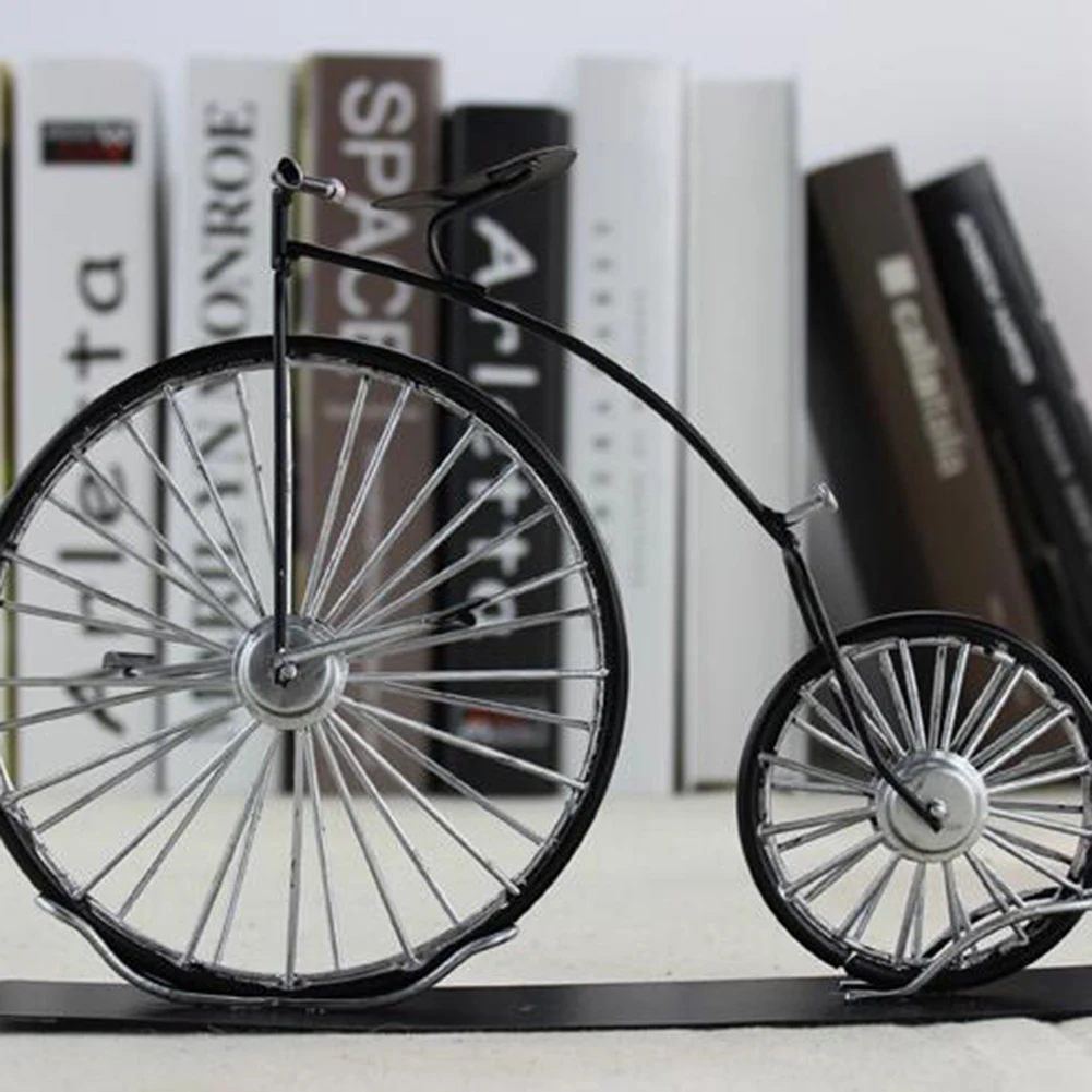 Высокая имитация в английском стиле модель велосипеда игрушка литая под давлением железное большое колесо велосипед Реплика модель игрушки Настольный Декор коллекционный подарок