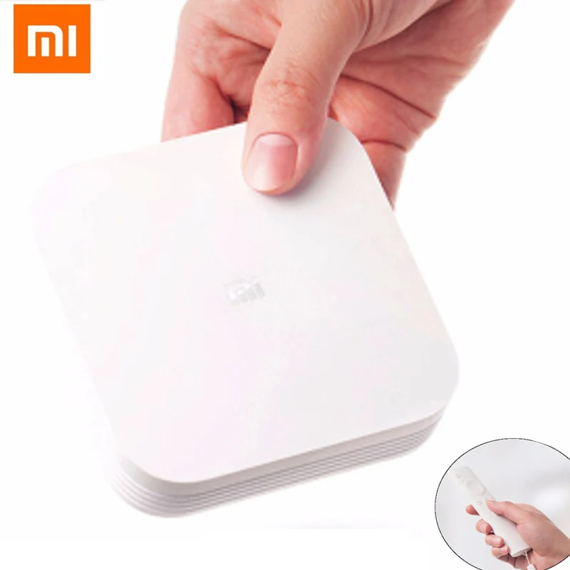 

Xiaomi Mi Box 3 Hexa Core 64bit 2G LPDDR3 8G eMMC5.0 VR GX6250 2.4G/5.0G Wifi Android 5.1 4K HD with Remote Control Enhanced