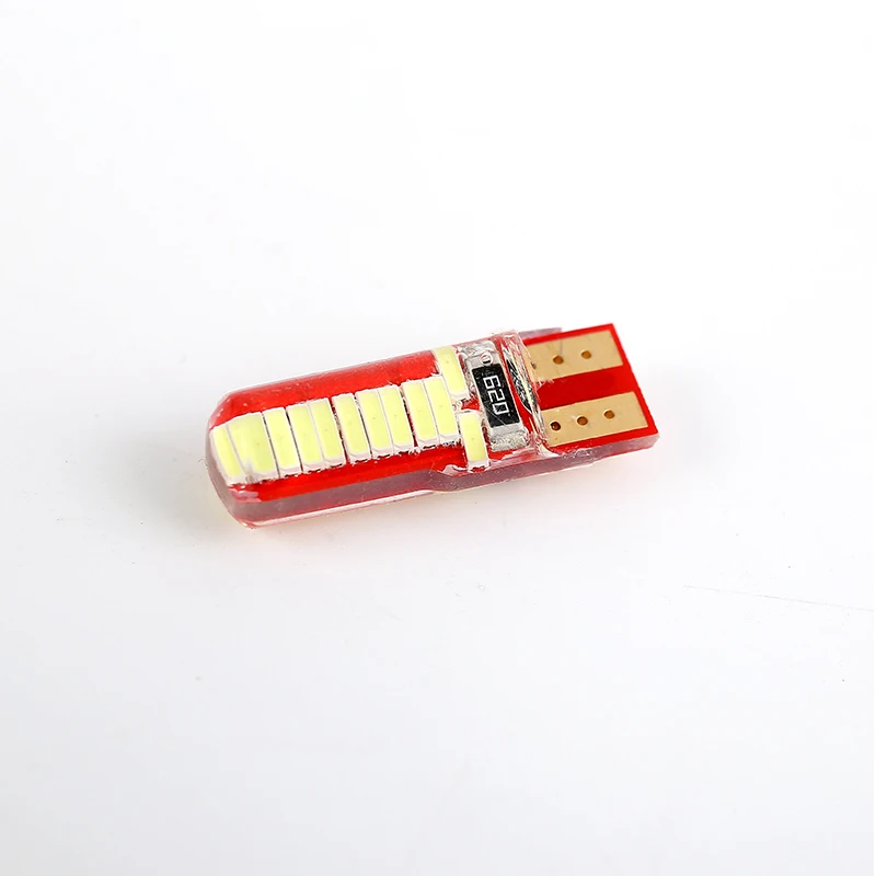 10 шт. T10 194 W5w светодиодный Canbus 4014 24 SMD кремнезема супер яркий светодиодный светильник Клин для лампочек накаливания, работающего на постоянном токе 12 В в двунаправленный светильник белого цвета