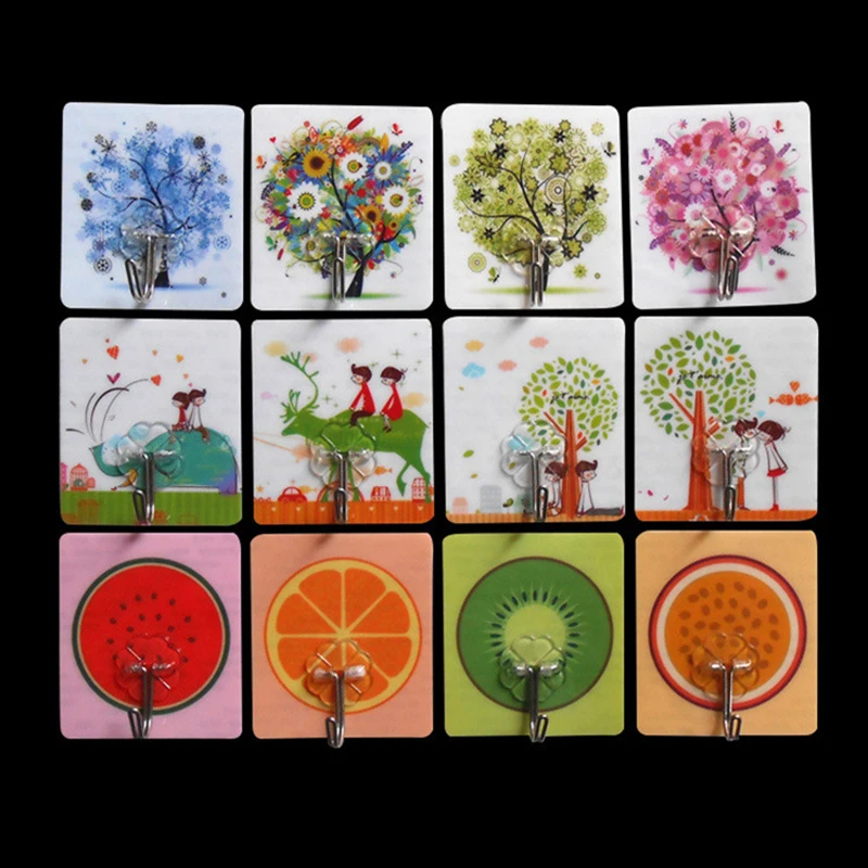 

10 шт., настенные крючки на присоске, 6 х6 см