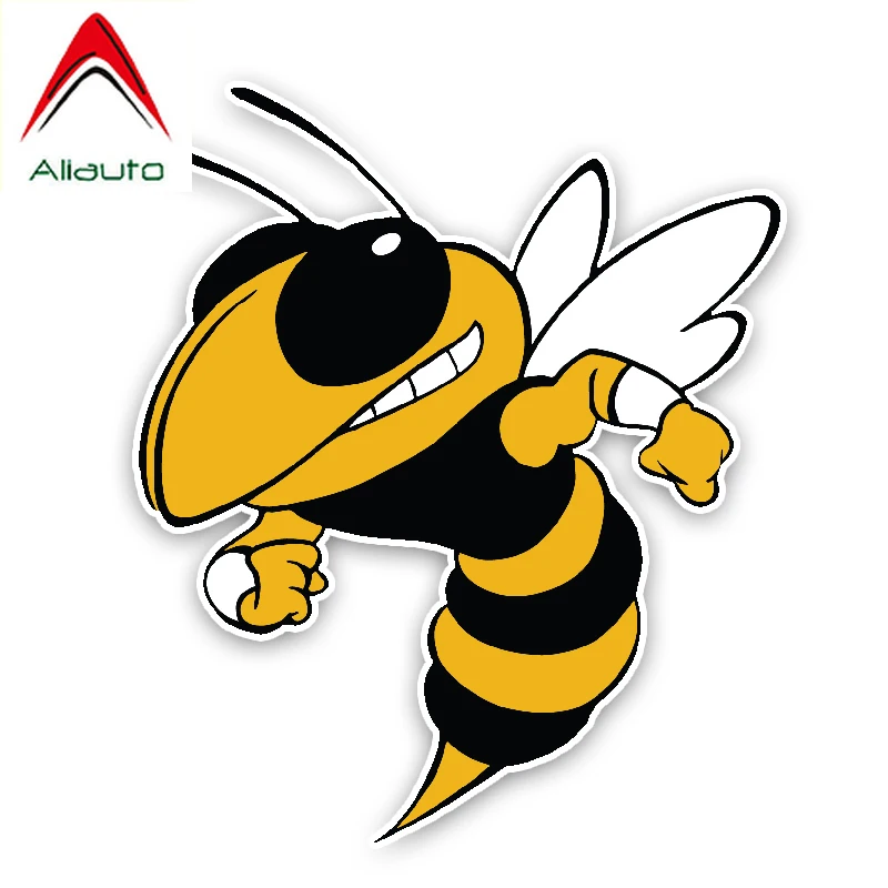 Aliauto Lovely Car Sticker Cartoon Hornets Colored Graphic Decoration PVC Decal for Skoda Volvo Honda Civic Mitsubishi 14cm*15cm |