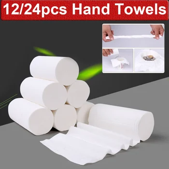 

Multifold Premium 4-Layer Paper Towels 12 Rolls Skin-friendly Paper Tissue Soft Toilet Paper White Household Bathroom Tissue D30