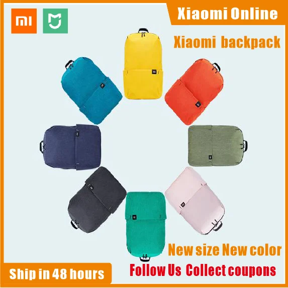 Мини-рюкзак Xiaomi цветной ранец с водоотталкивающей сумкой для занятий на открытом
