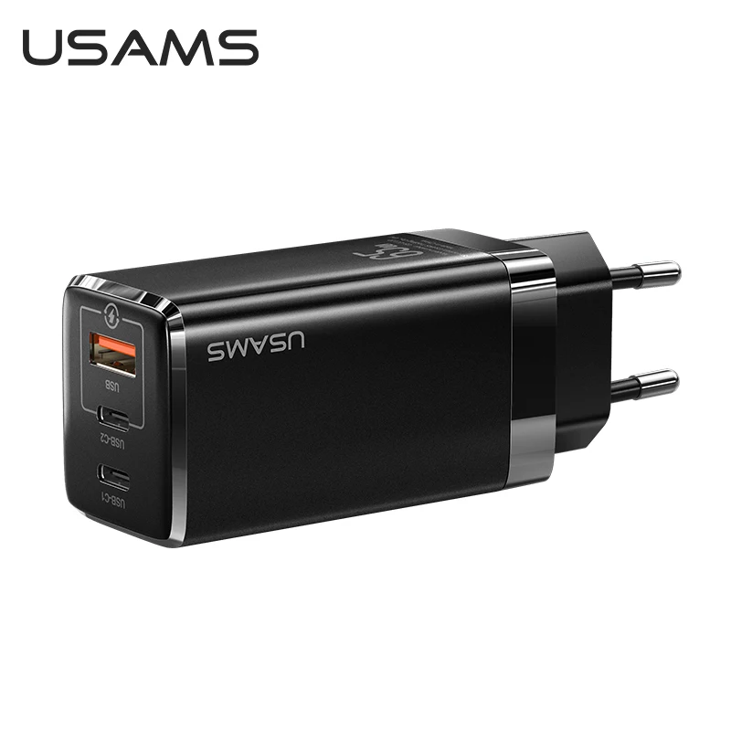 USAMS GaN Charger 65W For iPhone Quick Charge Type