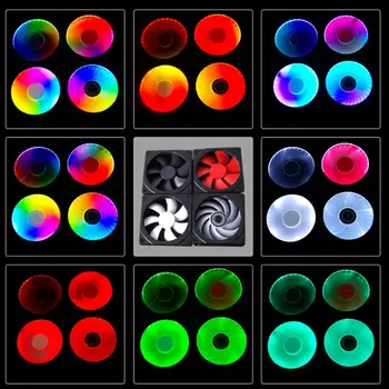 

120/140mm RGB Colorful LED Fan Halo Aperture for Synchronous Motherboard Control