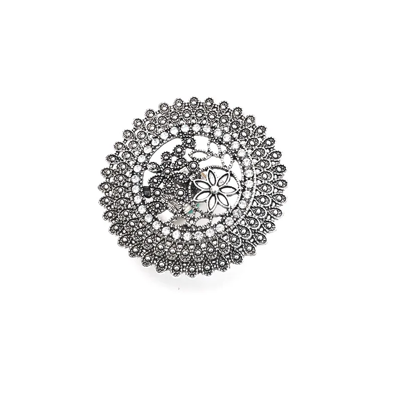 Elegant Turkish Vintage Gold Flower Ring 8
