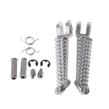 

Motorcycle Aluminum Front Footrests For YAMAHA YZF R1 R6 R6S1998-2012 2003-2008 270E