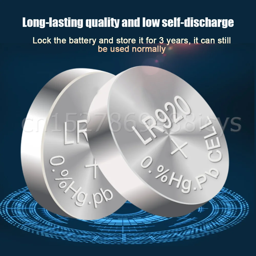 AG6 LR920 1.55V Alkaline Battery 171 371 SR927 L921 SR927 371A CX69 LR920W G6A AG 6 For Watch Calculator Toys Clock Button Cell