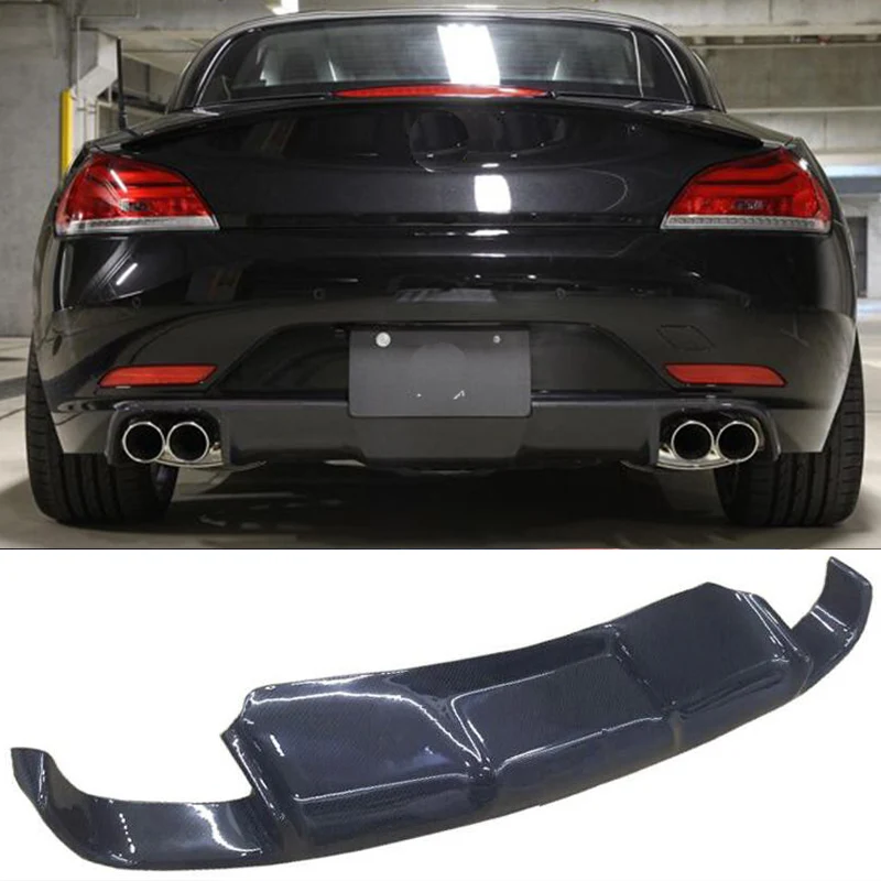 Z4 E89 3D Style Carbon Fiber Rear Body Kit Bumper Lip Diffuser Spoiler