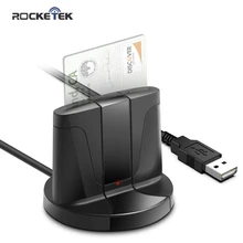 USB firmy Rocketek 2.0 czytnik kart inteligentnych pamięci dla ID banku EMV elektroniczny DNIE dni citizen sim cloner adapter złącza komputer PC