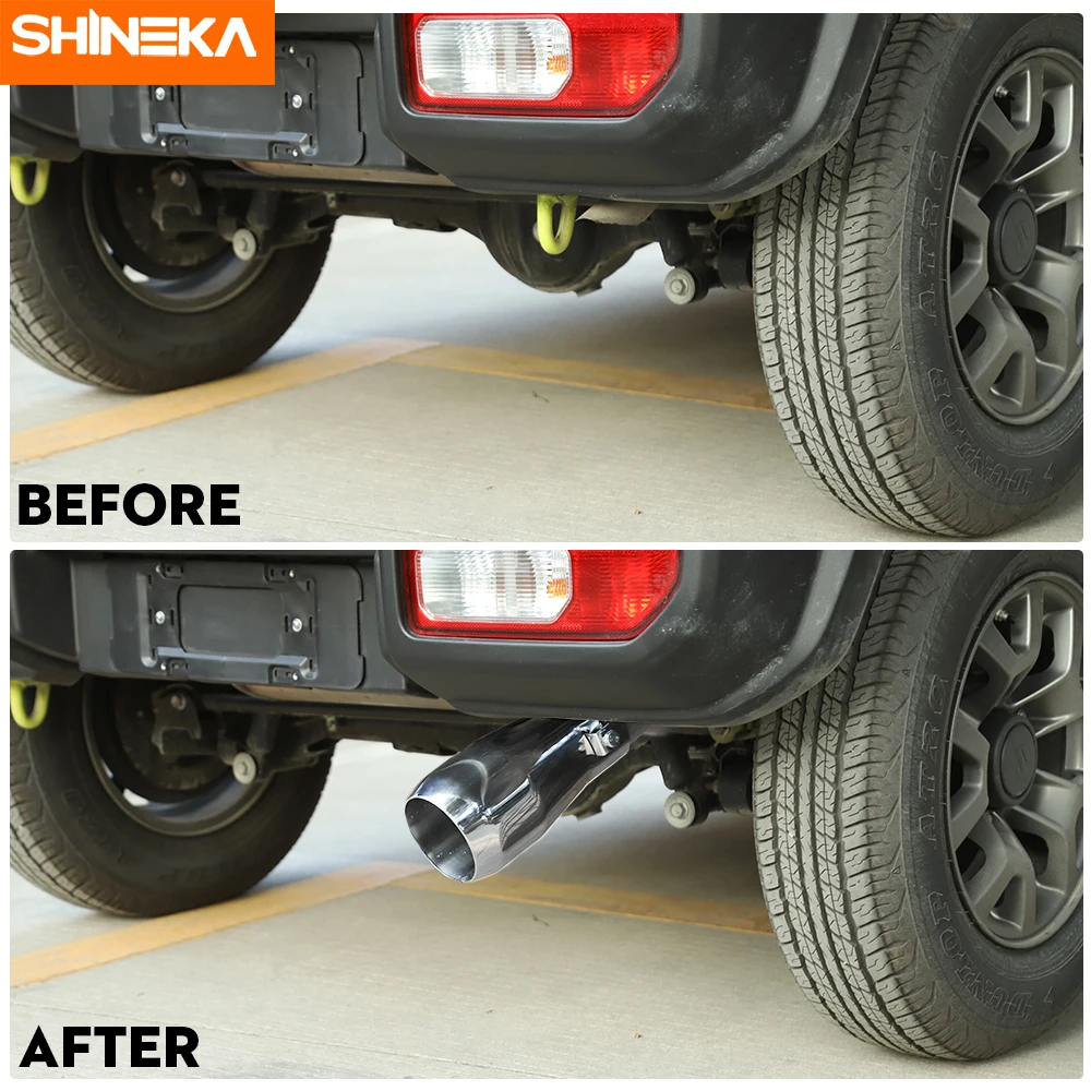 SHINEKA глушитель для Suzuki Jimny+ высокое качество автомобиля выхлопные системы глушитель выхлопные трубы аксессуары для Suzuki Jimny