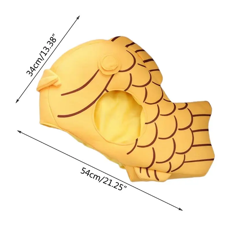 Японский прекрасный лещ Snapper Taiyaki в форме ушей шапка костюм для косплея мягкая плюшевая игрушка для взрослых детей Необычные реквизиты для фотосессии