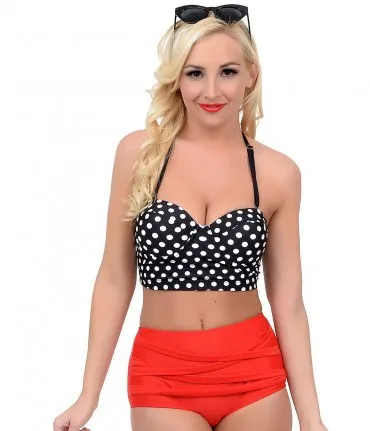 Europe and the United States new high waist retro Bikini swimsuit pregnant women swimwear cover scars swimsuit