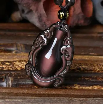 

Natural Ice Kinds Of Obsidian Rainbow Eye Wishful Vase Mascot Exquisite Gift