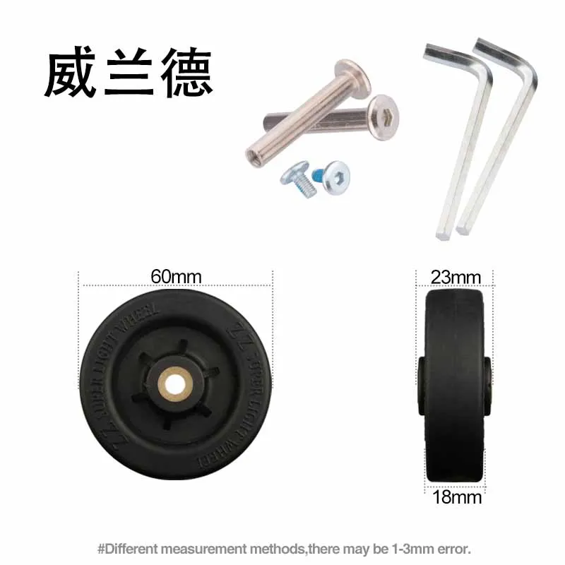Bag Luggage Wheel Accessories  Flight Case Suitcase  Repair Parts  Replace Suitcase  Universal  Casters Suitcase Luggage Wheeled