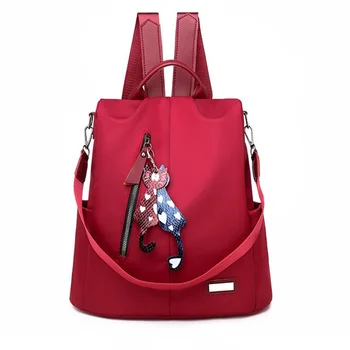 

Women Waterproof Nylon Anti-theft Rucksack Lightweight School Shoulder Backpack