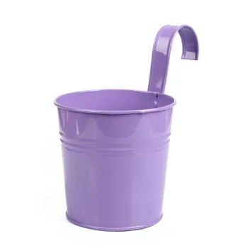 

Metal Iron Flower Pot Hanging Balcony Garden Plant Planter Home Decoration
