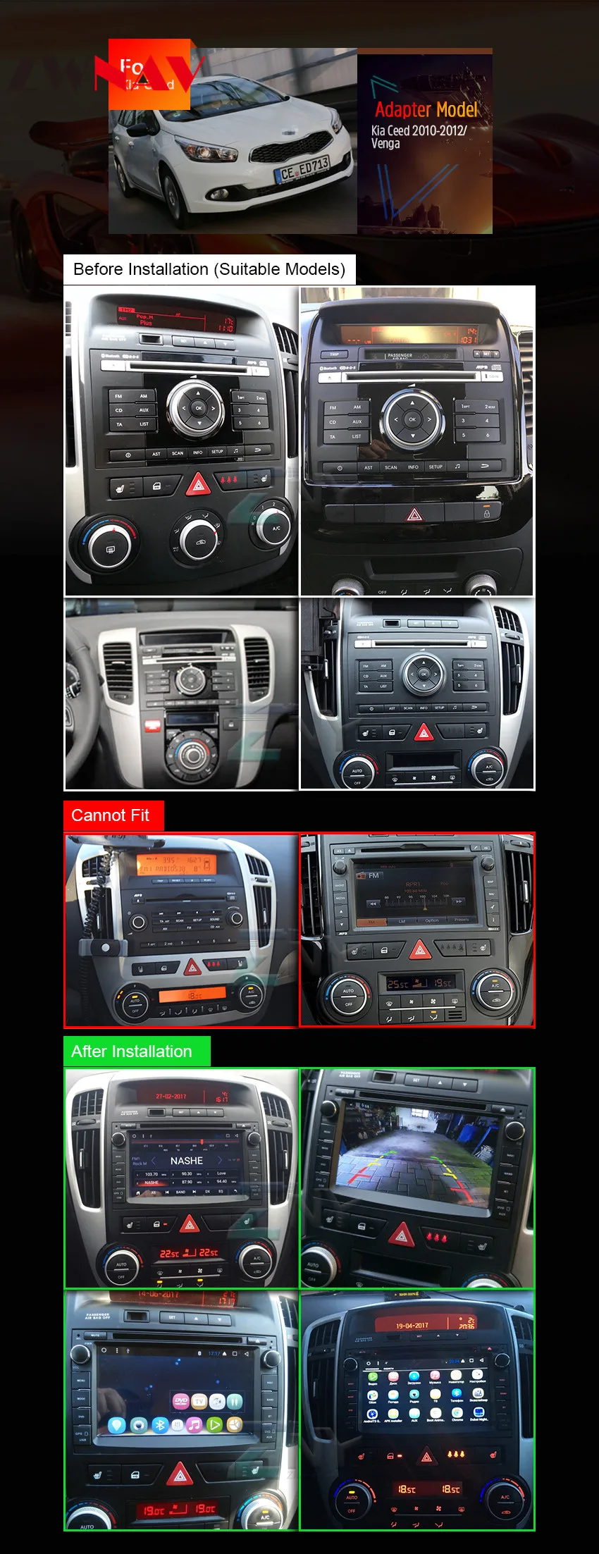 Ips DSP 4G 64G 2 Din Android 9,0 Автомобильный мультимедийный dvd-плеер для KIA Ceed 2009-2012 Авто BT, RDS Радио Аудио Видео Стерео головное устройство