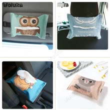 Милый автомобиль коробка ткани мультфильм бумажная коробка крышка универсальный kst для автомобиля обратно солнцезащитный козырек Висячие украшения интерьера CD50 Q01