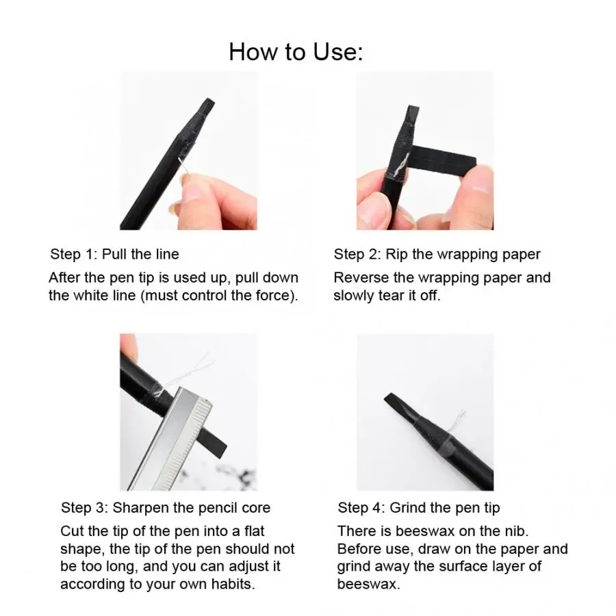 Eyebrow Enhancers Professional Tattoo Eyebrow Pencil Waterproof Long Lasting Brow Pencil Makeup Tool Eyebrow Color