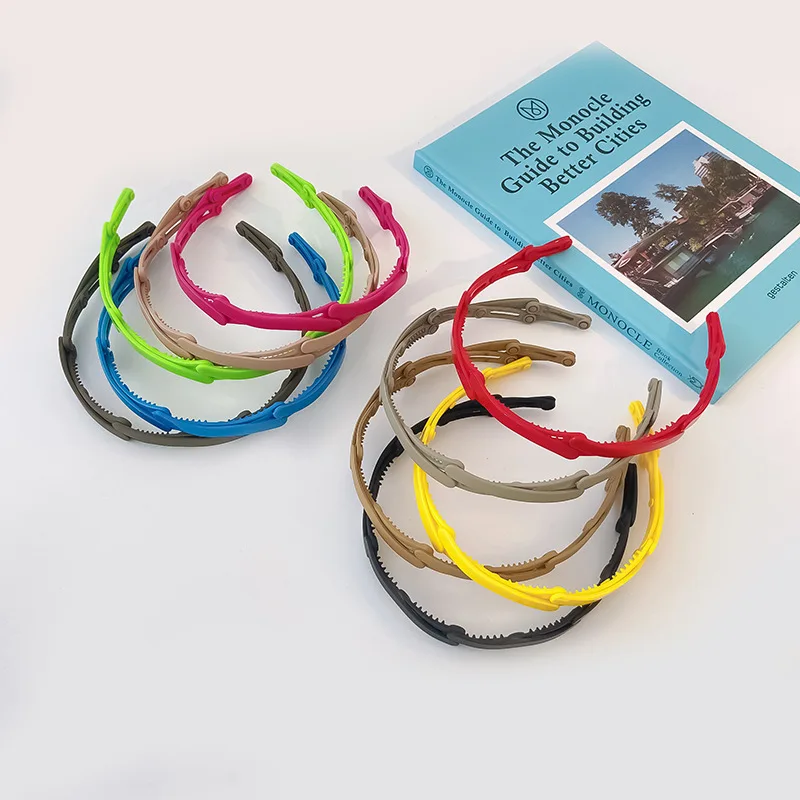 

Retractable Hair Band Fold Out Hair Band With You Summer Invisible Hair Band Korea Style Hot Sale Non Slide Head Hoop With Teeth