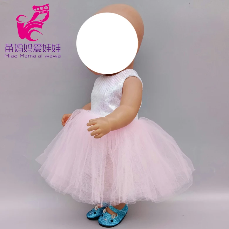 Мягкое платье для куклы, подходит для 43 см, одежда для новорожденных, 18 дюймов, американская кукла, платье и нижнее белье, подарок для детей