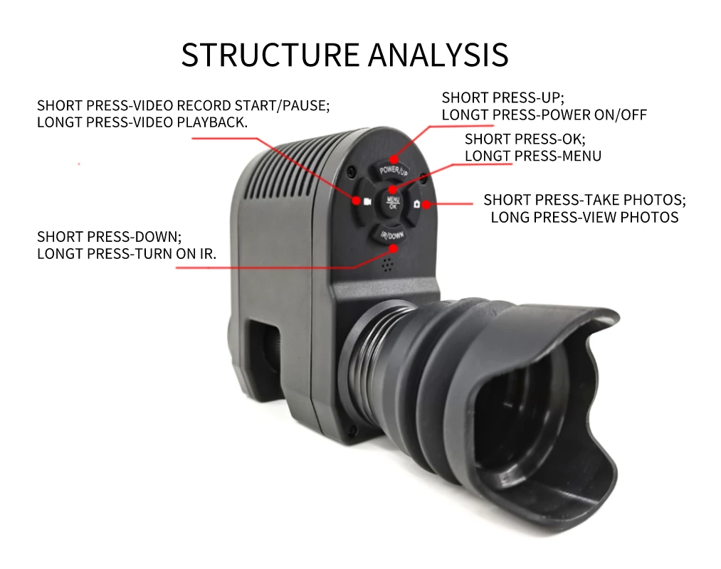 US $136.47 Megaorei 3 Night Vision 720p HD Hunting Camera Camcorder Portable Rear Scope with Builtin 850nm IR Torch