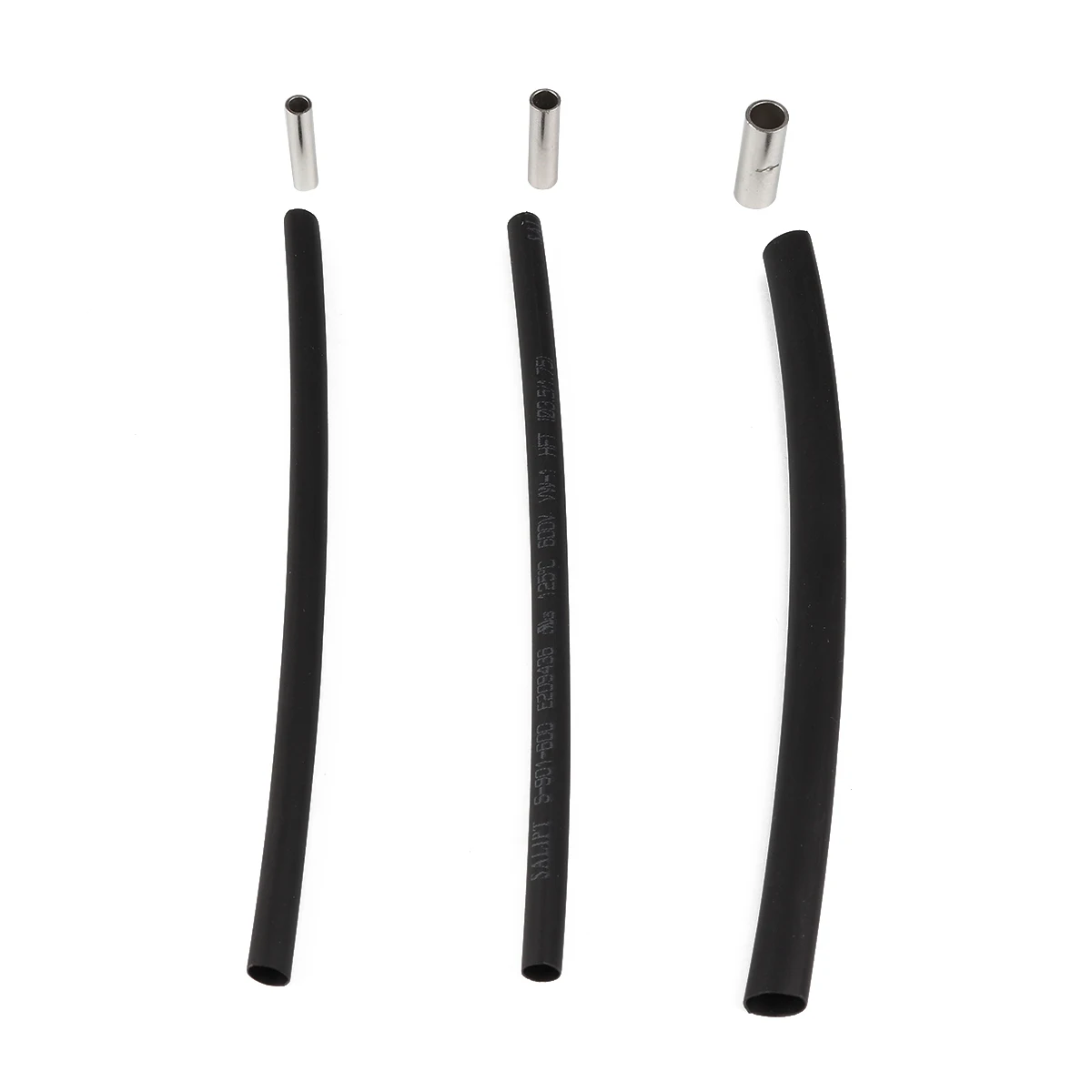 

380PCS/KIT NON-INSULATED BUTT CONNECTORS TERMINAL HEAT SHRINKABLE TUBE USEFUL