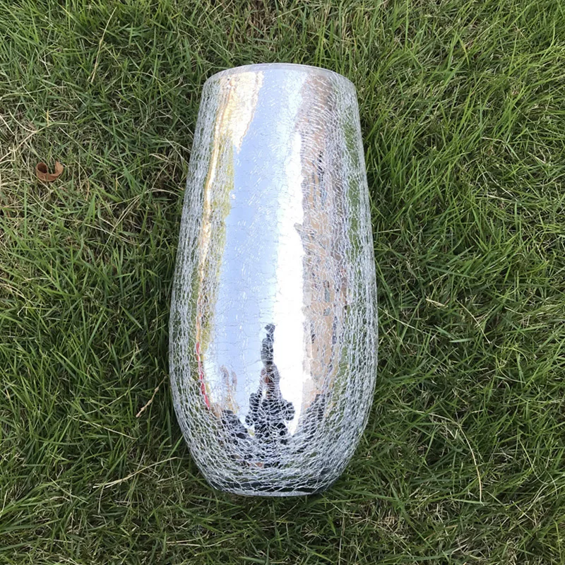 Стеклянная ваза в скандинавском стиле гальванизированная Золотая стеклянные